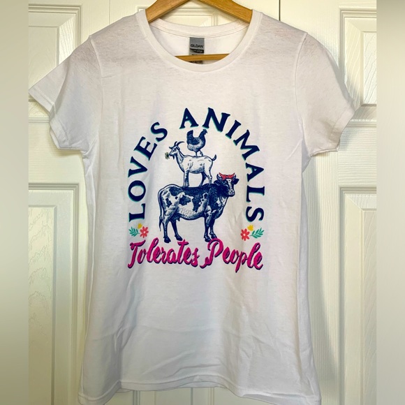 Set of 3 Funny Farm & Country Graphic Tees Ladies Small - Picture 2 of 4